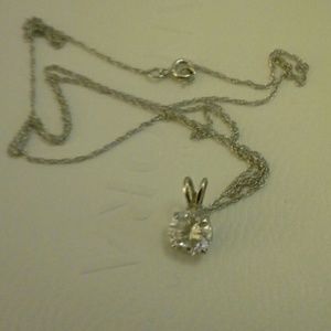 Vintage 14k diamond necklace